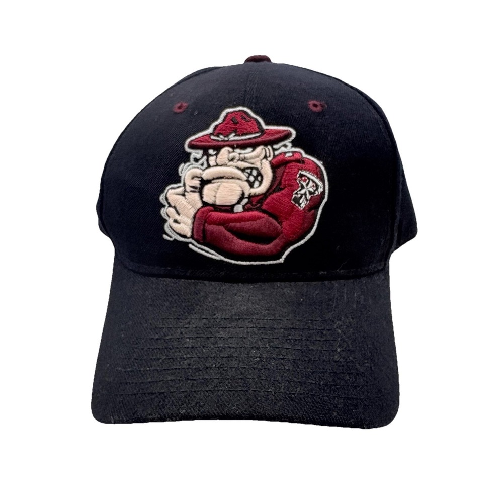 Texas A&M Aggies Hat 7 3/8 Gig Em Black Embroidered Sarge Vintage Fitted Zephyr‎
